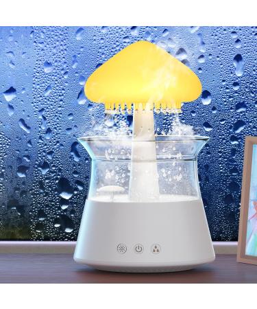 Rain Cloud Humidifier with Remote & Waterfall Lamp - White Noise & Rain Sounds for Bedroom Desk - Air Humidifier - Buy Online on GoSupps.com