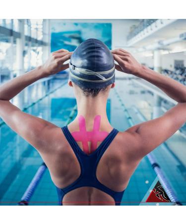 Kinesiology Tape 3 Pack - Latex Free, Water Resistant Tape for Muscles and Joints - Easy to Apply - Long Lasting Adhesive - Beige Pre-cut 3-Pack - Buy Online on GoSupps.com