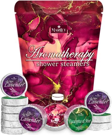 12 Shower Steamers Aromatherapy - Shower Steamer - Shower Bomb Gift Set for Women & Men - Shower Steamers Eucalyptus Mint & Lavender & Rose for Stress Relief - Buy Online on GoSupps.com