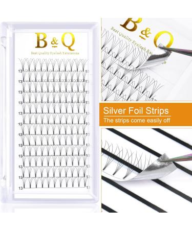 Premade Fan Eyelash Extensions 4D-0.10C 10-14 Mix | B&Q LASH Short Stem Premades - Buy Online on GoSupps.com