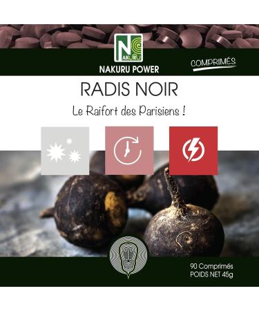 NAKURU | Black Radish | 90 Tablets of 500mg | Power Range | Made in France | The Horseradish of Parisians!  - Buy Online on GoSupps.com