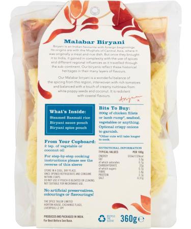 The Spice Tailor Biryani Kits Malabar Biryani in 15 Minutes with 3 Easy Steps 360g Package Pack of 5 - Buy Online on GoSupps.com