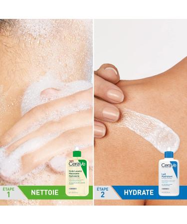  CeraVe CeraVe Shower Oil with Hyaluronic Acid for Normal to Very Dry Atopic Skin 473 ml + CeraVe Moisturising Milk Cream for Body & Face 24 Hours - Buy Online on GoSupps.com