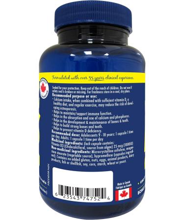 Naka Platinum VEGAN Vitamin D3 1000 IU BONUS SIZE 120 Veggie Caps (90+30 FREE) - Buy Online on GoSupps.com