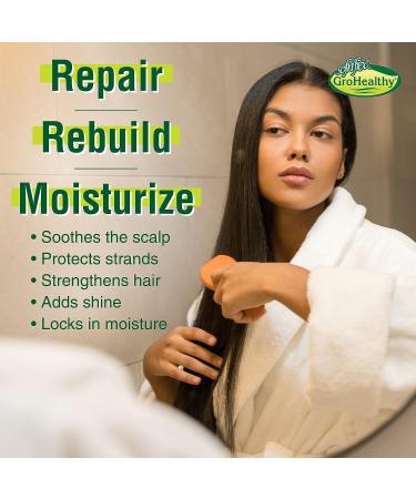 Milk Protein & Olive Oil Hair Mask for Strong, Repairing, Breakage-Preventing, and Growth-Promoting Hair - Sofn Free GroHealthy - Buy Online on GoSupps.com