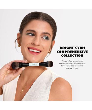 Jessup 10-Piece Makeup Brush Set | Ultimate 14-in-10 Duo-End Brushes for Foundation Eyeshadow Contour & More - International Shipping Available - Buy Online on GoSupps.com