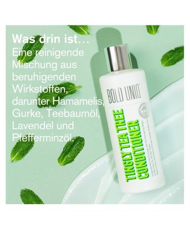 Vegan Peppermint & Tea Tree Oil Conditioner - Refreshing Moisture Shampoo for All Hair Types - Sulfate & Paraben-Free - 237ml | PETA Certified - Buy Online on GoSupps.com