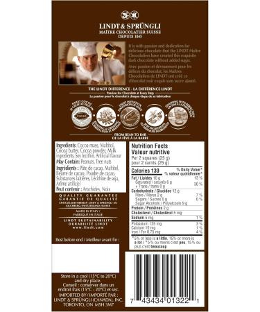 Lindt No Sugar Added Dark Chocolate Bar 100 Grams - Buy Online on GoSupps.com
