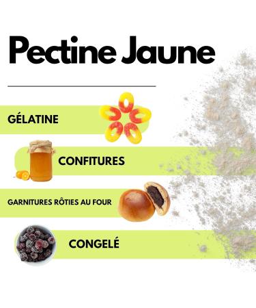 SaporePuro Pectine Jaune 100 g G lifiant Naturel Haut Pouvoir G lifiant pour Confitures et Gel es SANS GLUTEN - Buy Online on GoSupps.com