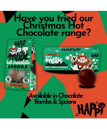 Happi Vegan Chocolate Gifts Oat Milk Chocolate Library - 4 x 80g Bar Vegan Chocolate Selection Box - Buy Online on GoSupps.com