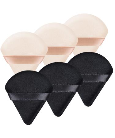 Triangle MakeUp Powder Quaste Soft Triangle Puff Velours Powder -Quosten Face Tro.