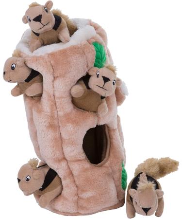 Outward Hound Hide-A-Squirrel XL Squeaky Dog Toy - Interactive Hide and Seek Puzzle Plush - Buy Online on GoSupps.com