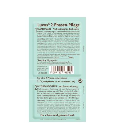 Luvos Hydro Booster with Clean Mask - Instant Effect Cream | 2x7.5 ml | International Shipping - Buy Online on GoSupps.com