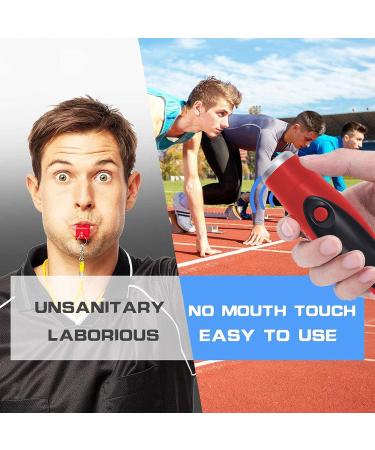 EFOBO Electronic Whistle with Lanyard | Three Tone for Coaches, Referees, Marine, Police | Handheld Loud Electric Whistle for Volleyball, Soccer | Outdoor, Camping, Self Defense - Red - Buy Online on GoSupps.com