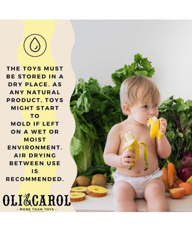 Oli & Carol Pepa the Apple Baby Teething Ring - Natural Rubber Red Teether for Infants | Shop Internationally - Buy Online on GoSupps.com