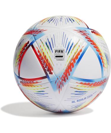 adidas FIFA World Cup Qatar 2022 Al Rihla Soccer Ball - White/Pantone 5 | Unisex-Adult - Buy Online on GoSupps.com