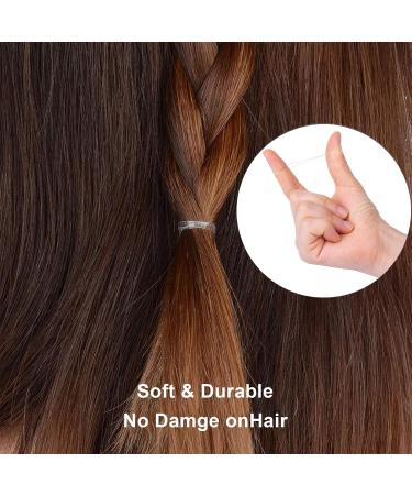 Buy Willight 1100 Mini Transparent Hair Ties - Perfect for Children's Braids & Dreadlocks | Elastic Hair Ties for All Hair Types - Buy Online on GoSupps.com