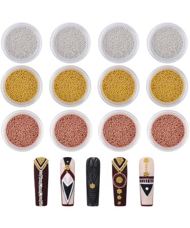 BHUJIA Nail Gems - Exquisite 3D Nails Art Metal Charms Studs Jewels Decals Decorations Enrich Your Nail Artistry Experience