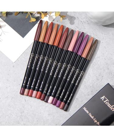 Buy Petansy Lip Liner Pencils Set (12 Colors) - Waterproof High Pigment Matte Lip Liner for Flawless Lips | International Shipping Available - Buy Online on GoSupps.com