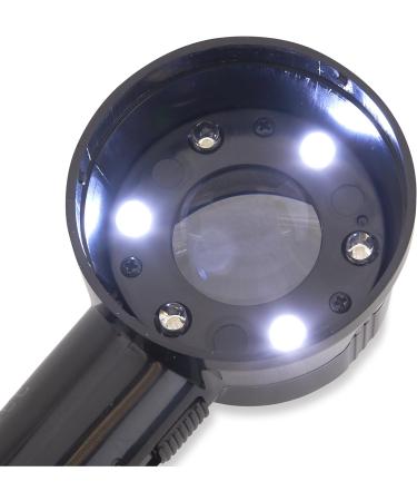 Carson PRO Series MeasureLoupe 11.5x LED and UV Lighted Eye Loupe Magnifier with Reticle Scale | CP-45 MeasureLoupe with Storage Case - Buy Online on GoSupps.com