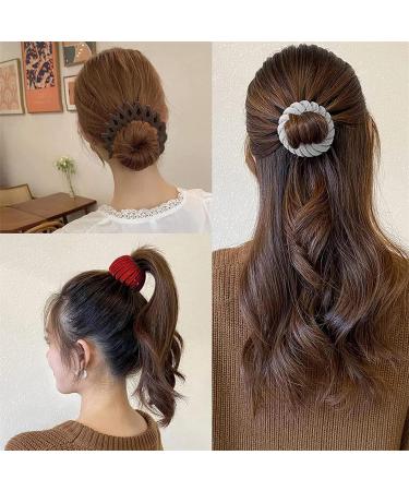 Beaumoment Bird Nest Magic Hair Clip Bird Nest Hair Clip Bird Nest Hair Clips for Women Expandable Ponytail Holder Hair Pin (4ColorsB) - Buy Online on GoSupps.com