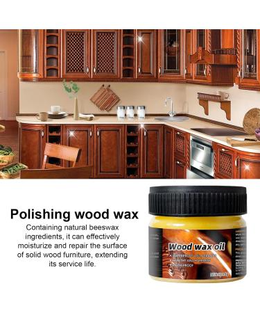 Wood Wax for Furniture | Waterproof Furniture Wax | Wood Seasoning Beewax Natural Beeswax Wood Furniture Cleaner and Polish for Wood Doors Tables Chairs Cabinets Acime - Buy Online on GoSupps.com