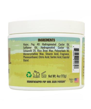 Don Juan Tiki Matte Pomade - 4 oz | Water-Based, High Hold, Matte Finish | Natural Plant Extracts, Ocean Minerals | Mai Tai Tropical Scent - Buy Online on GoSupps.com