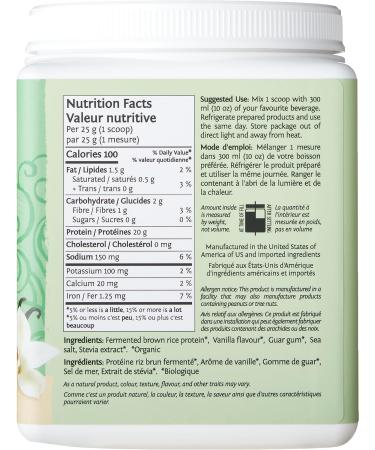 SUNWARRIOR Classic Vanilla Rice Protein 375g - Plant-Based | Non-GMO | Vegan - Buy Online on GoSupps.com