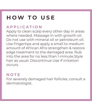 African Afro Strengthen & Restore Edge Treatment | All-Natural Hair Growth & Scalp Treatment with Peppermint Oil | Cruelty-Free Hair Care for Men & Women | 4 Fl Oz - Buy Online on GoSupps.com