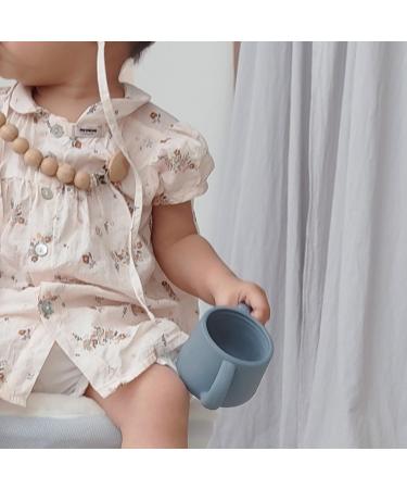 Silicone Baby Sippy Cup | Moonkie 3 Stages Training Cup for Infants, Toddlers, Kids | Straw Cup Baby Water Bottle 4 oz - Buy Online on GoSupps.com