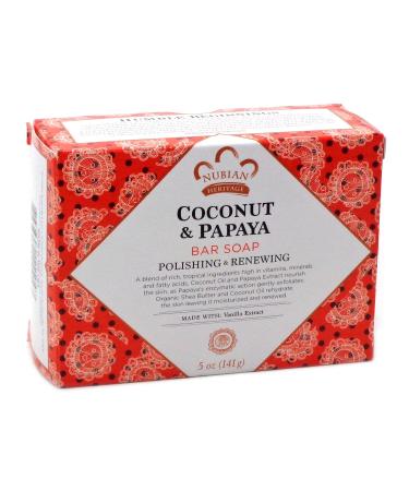 Nubian Heritage Soap Bar Coconut Papaya (Pack Of 6)