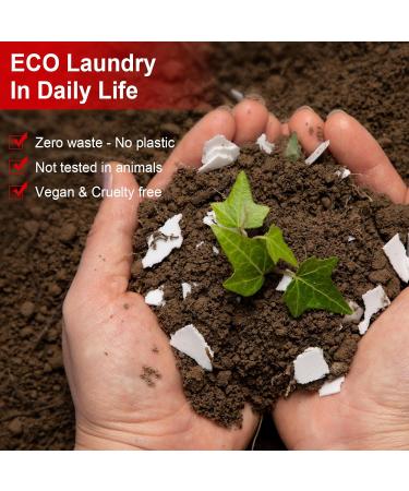 Eco-Friendly Laundry Detergent Sheets - 128 Loads Hypoallergenic Berry Scent Biodegradable & Plastic-Free - Buy Online on GoSupps.com