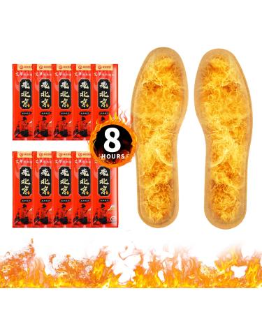 Heated Insoles Foot Warmer for Women Men Shoe & Boots  10 Pairs Air Activated Natural Odorless Heated Insoles  Long Lasting Insoles Feet Warmers Up to 8 Hours of Heat (Mens 7.5-10.5 | Womens 9-12)