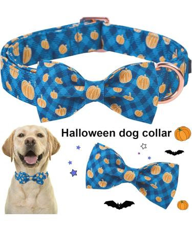 Adjustable Cotton Plaid Pumpkin Dog Halison - Pet Halloween Costume | Aring | Medium Size (Pack of 1) - Buy Online on GoSupps.com