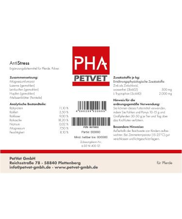 PHA Nutritional Supplement Support for the Maximum Load of Nervousness and Stress Powder Anti Stress 850 g - Buy Online on GoSupps.com
