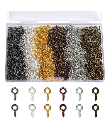 SAVITA 1500pcs Eye Pins, Metal Findings Beading Eyepins, 16/20/30mm Open Eye  Pins for Jewelry Making Jewelry Findings and Supplies for Earrings  Bracelets Making (5 Assorted Colors)