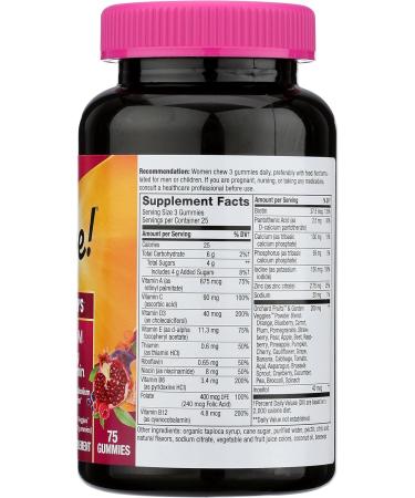 Nature's Way Alive!a Womenas Premium Gummy Multivitamin Fruit and Veggie Blend 75 Gummies - Buy Online on GoSupps.com