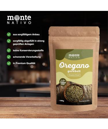  Monte Nativo Monte Nativo Dried Oregano (500g) - Oregano - Dried Oregano - Dried Aromatic Spices - Perfect for Cooking and Seasoning - Int - Buy Online on GoSupps.com