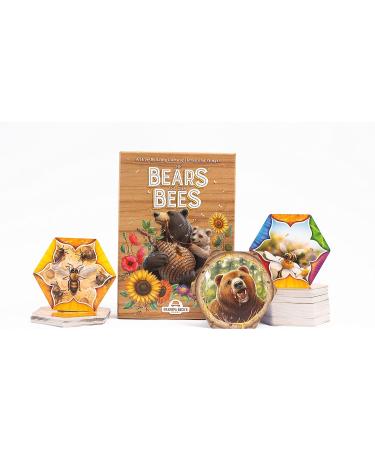 Grandpa Beck's The Bears and The Bees Tile Laying Game | Fun Strategy Game for Kids, Teens, and Adults | 2-5 Players 7+ years | From the Makers of Cover Your Assets & Skull King - Buy Online on GoSupps.com