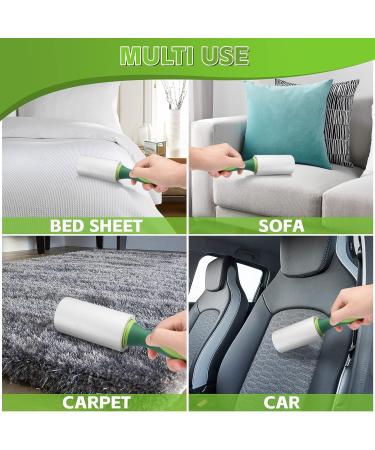 SPRIBLOSS Extra Sticky Lint Roller for Pet Hair - 660 Sheets - 2 Handles + 6 Refills - Portable Travel Size - Dog & Cat Hair Remover - Buy Online on GoSupps.com