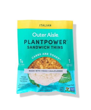 Outer Aisle Gourmet Cauliflower Sampler Pack | Keto, Low Carb, Grain-Free, Gluten-Free (Italian Pizza Crust)