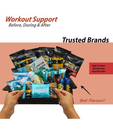 Ultra Protein Bundle: High-Protein Snacks Box - Perfect Hampers for Gym - Goers and Fitness Enthusiasts - Includes Protein Bars Shakes and Handpicked Snack Selection - Buy Online on GoSupps.com