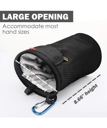 MoKo Rock Climbing Chalk Bag - Adjustable Belt, Zippered Pockets, Carabiner - Buy Online on GoSupps.com