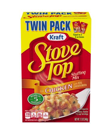Kraft Stove Top Twin Pack Stuffing Mix For Chicken, 12 oz Box