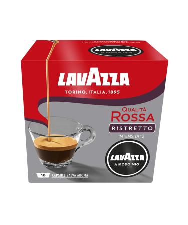 Lavazza A Modo Mio Qualita Rossa-Ristretto Pack of 2 boxes of 16 capsules (2 x 120 g)