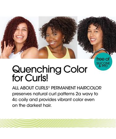 All About Curls 4N - Light Brown Hair Color Dye with Protect Serum for Curly Hair | 100% Grey Coverage Nourished & Radiant Chestnut Ringlets - Buy Online on GoSupps.com