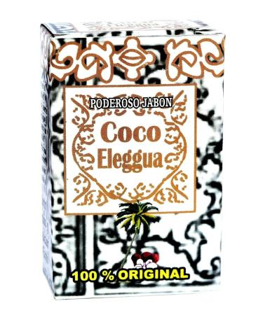 1 PC Coconut ELEGUA SOAP Coco ELEGUA JABON 100G 3.53 Oz.