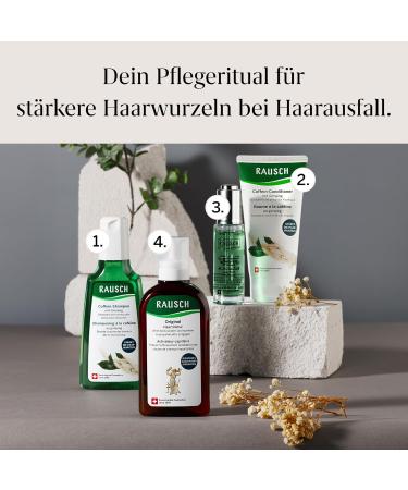 RAUSCH Apr s-shampoing la caf ine au ginseng 150 ml Soin stimulant et fortifiant pour les racines affaiblies des cheveux Fabriqu en Suisse avec des extraits de ginseng de guarana et de caf ine - Buy Online on GoSupps.com