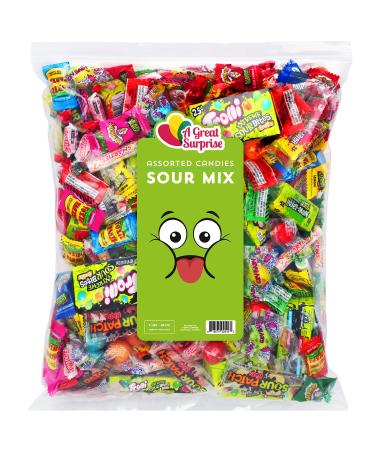 Sour Party Mix Candy Bulk - 3 LB - Warheads, Sour Patch, Cry Baby Gumballs & More! - Buy Online on GoSupps.com