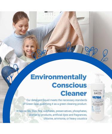 Ultra White Home Plus Electrolytic Detergent - Super-Concentrated Odorless Laundry Soap 32oz | Paraben-Free for Sensitive Skin - Buy Online on GoSupps.com